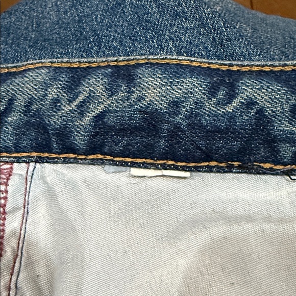 Zara Men's Dark Blue light wash,wide leg baggy denim pants - Picture 12 of 14